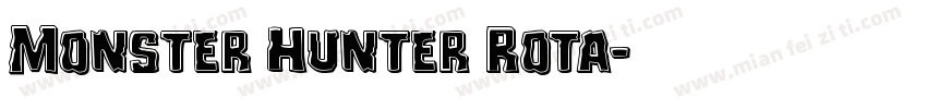 Monster Hunter Rota字体转换